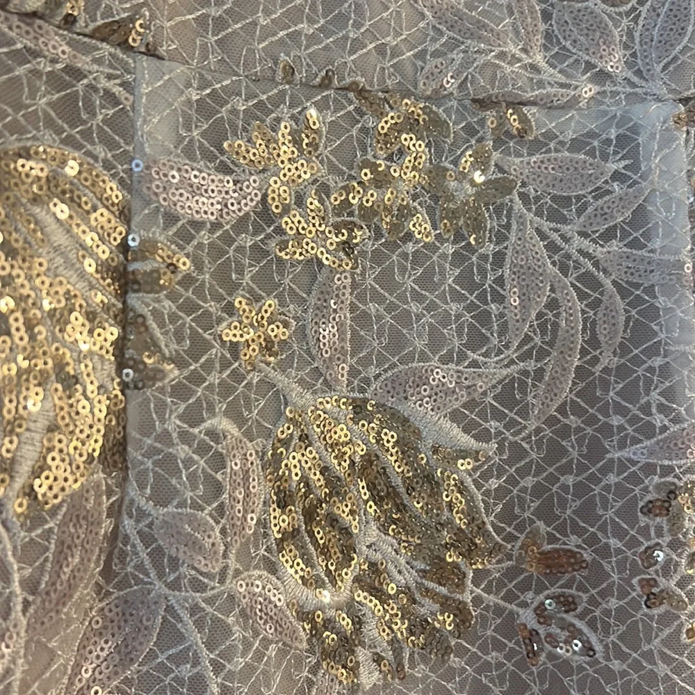 MARCHESA NOTTE Floral Sequin Gown Size 2 - Picture 10 of 11